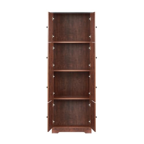 Corner Curio Cabinet with Adjustable Shelves and Mirrored Back L68963
