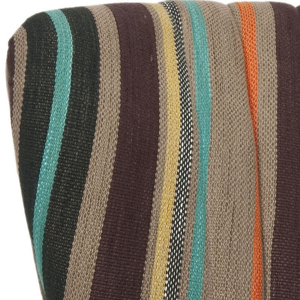 Multi Striped Upholstered Accent Chair F2245