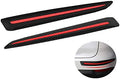 Black Anti-Collision Bumper Guard Strip Protector Trim (2 Pack) G629353