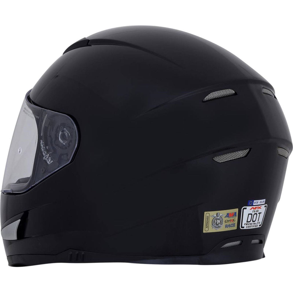 Gloss Black Solid Helmet D964