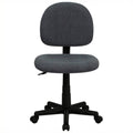 Armless Ergonomic Task Office Chair in Gray W450401