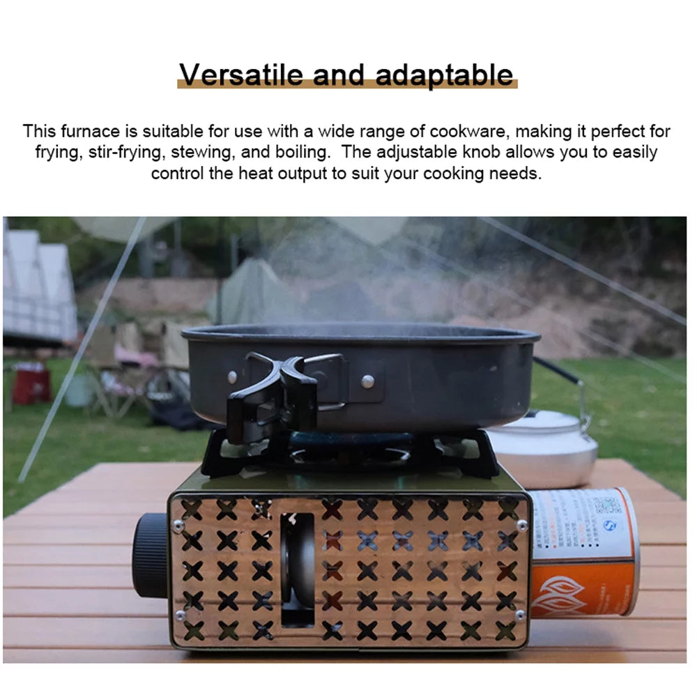 2000W Portable Outdoor Camping Metal Stove with Storage Bag U418795