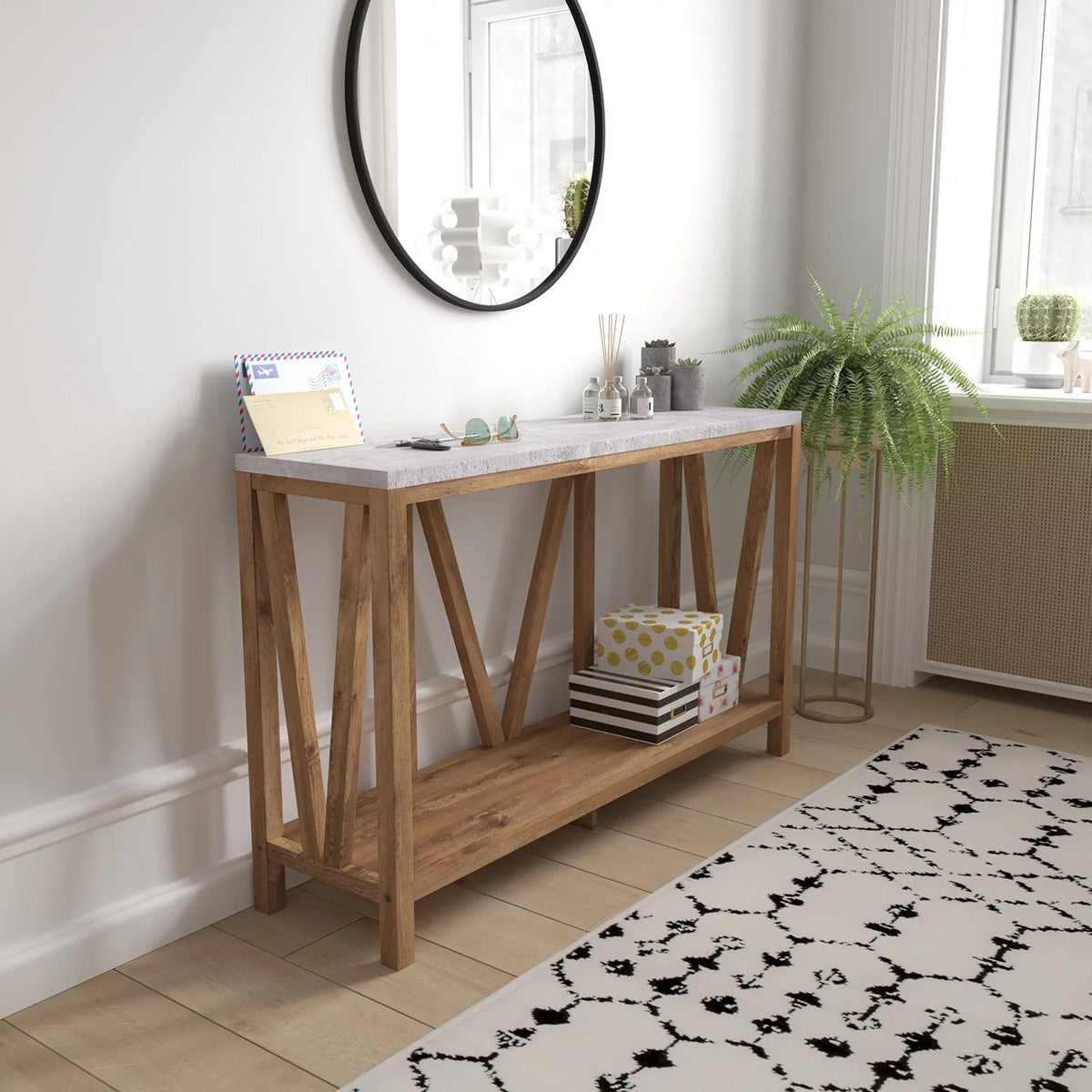 2-Tier Console Accent Table V1239