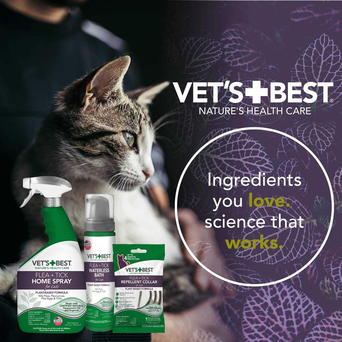 Flea & Tick Waterless Bath for Cats M327