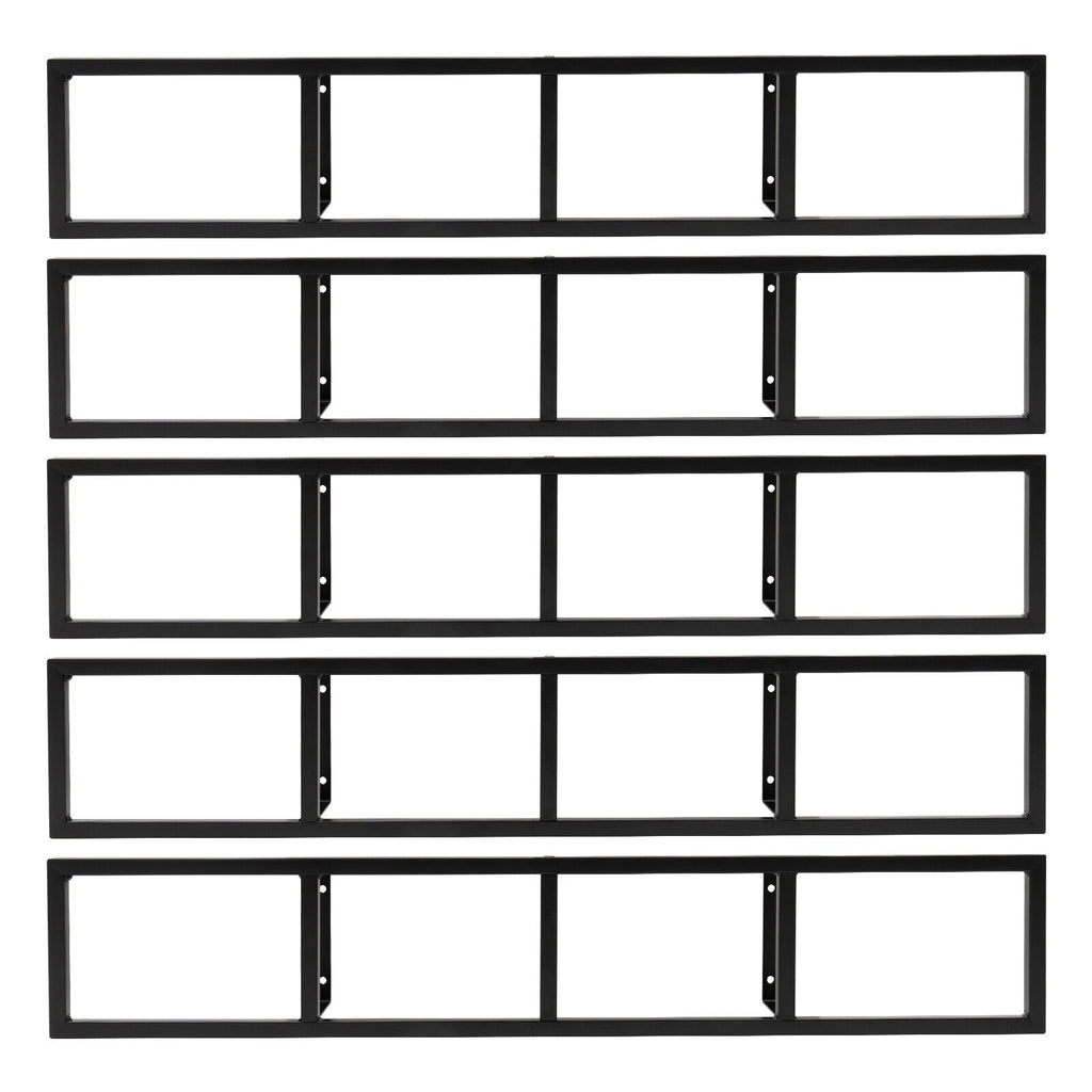 Metal Floating Shelf CD DVD Organizer Black R946417