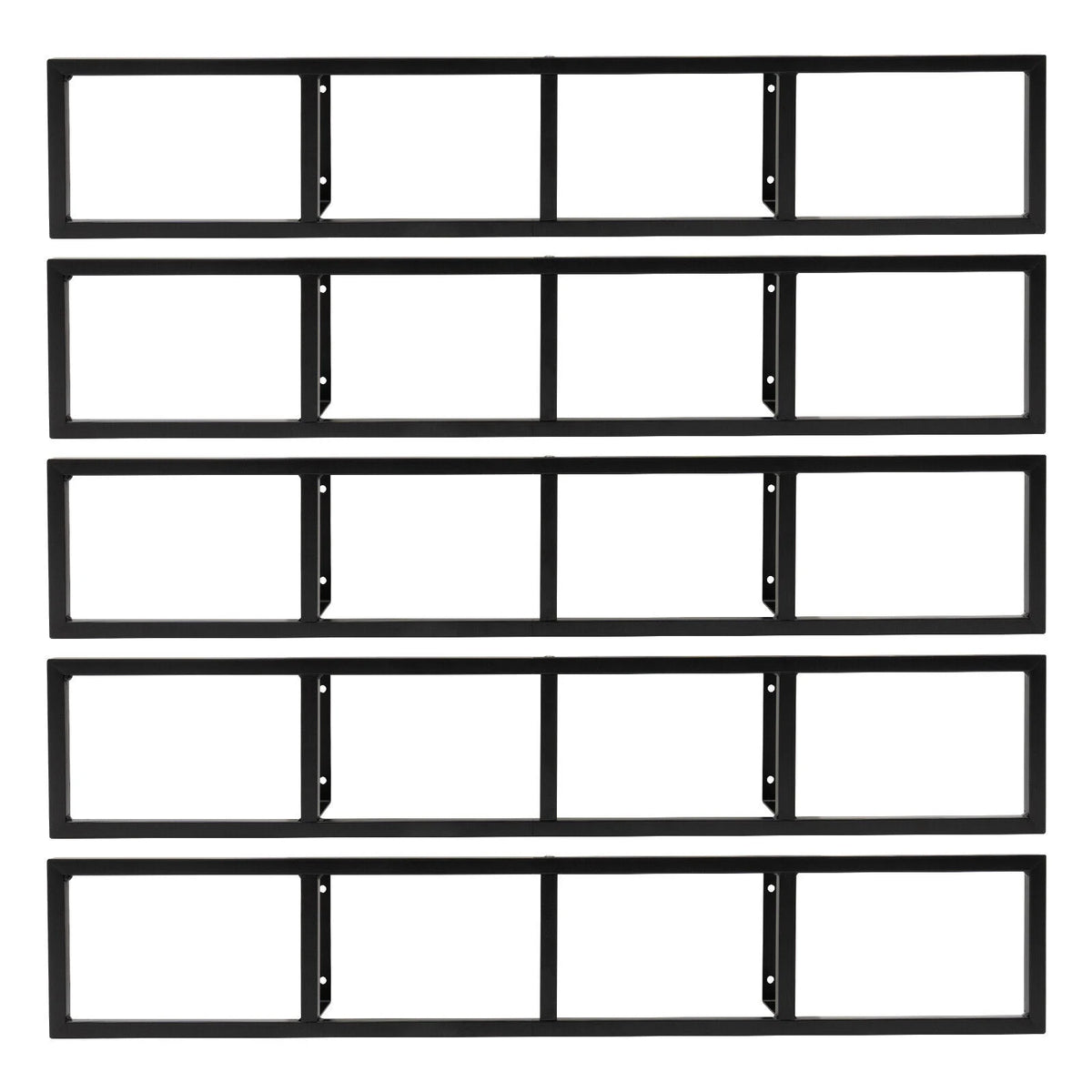 Metal Floating Shelf CD DVD Organizer Black R946417