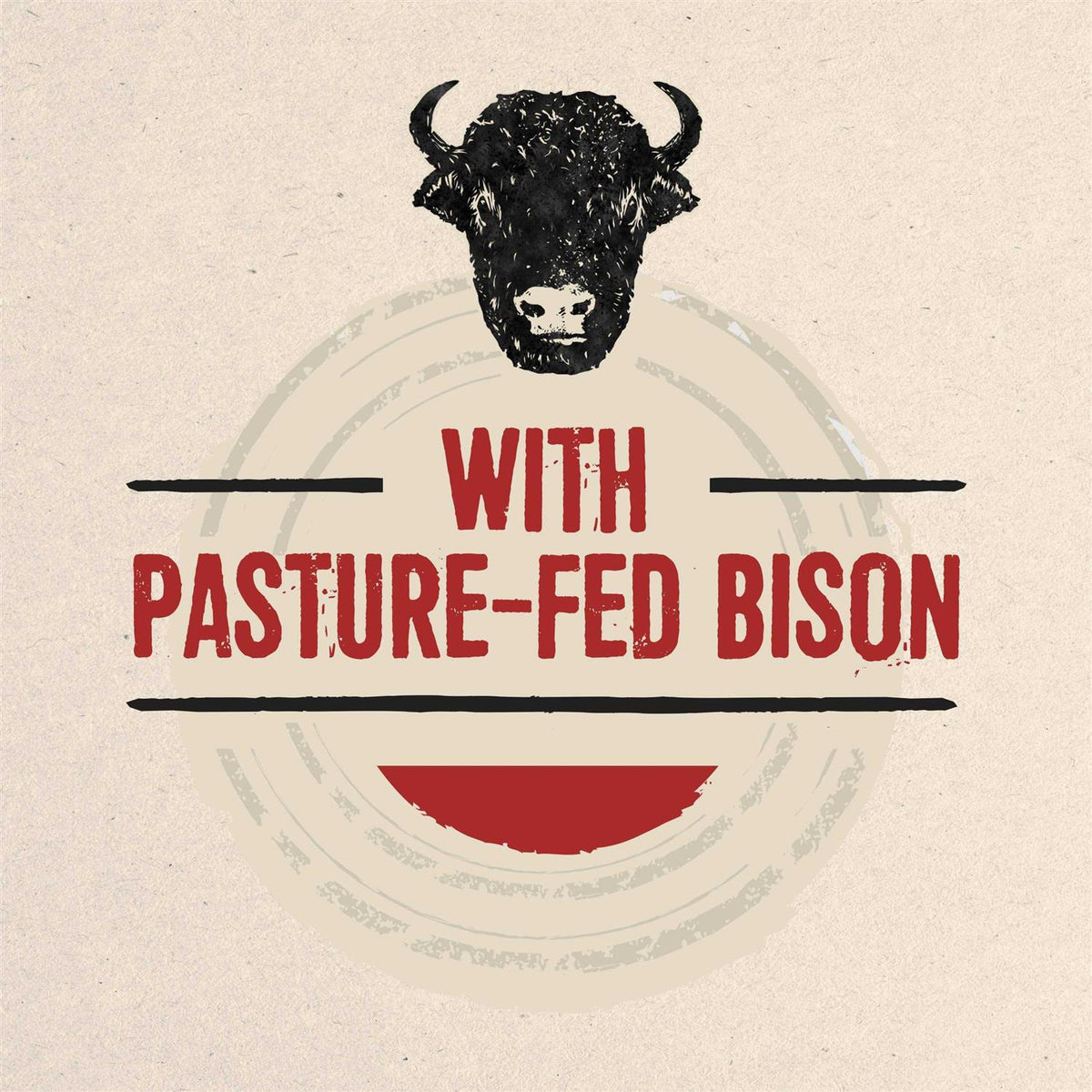Natural Dog Treats Filled Chew With Bison G55542