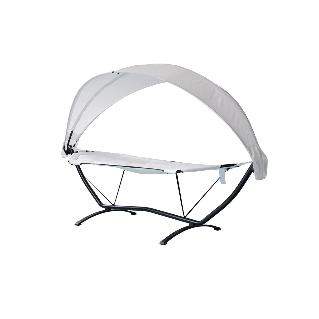 Steel Frame Lounger With Canopy L35140