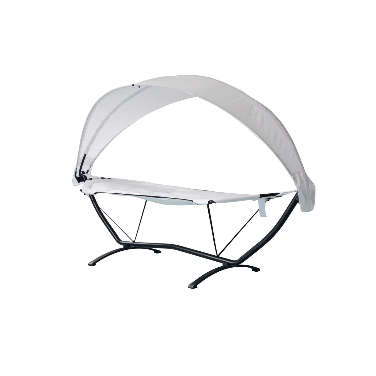 Steel Frame Lounger With Canopy L35140