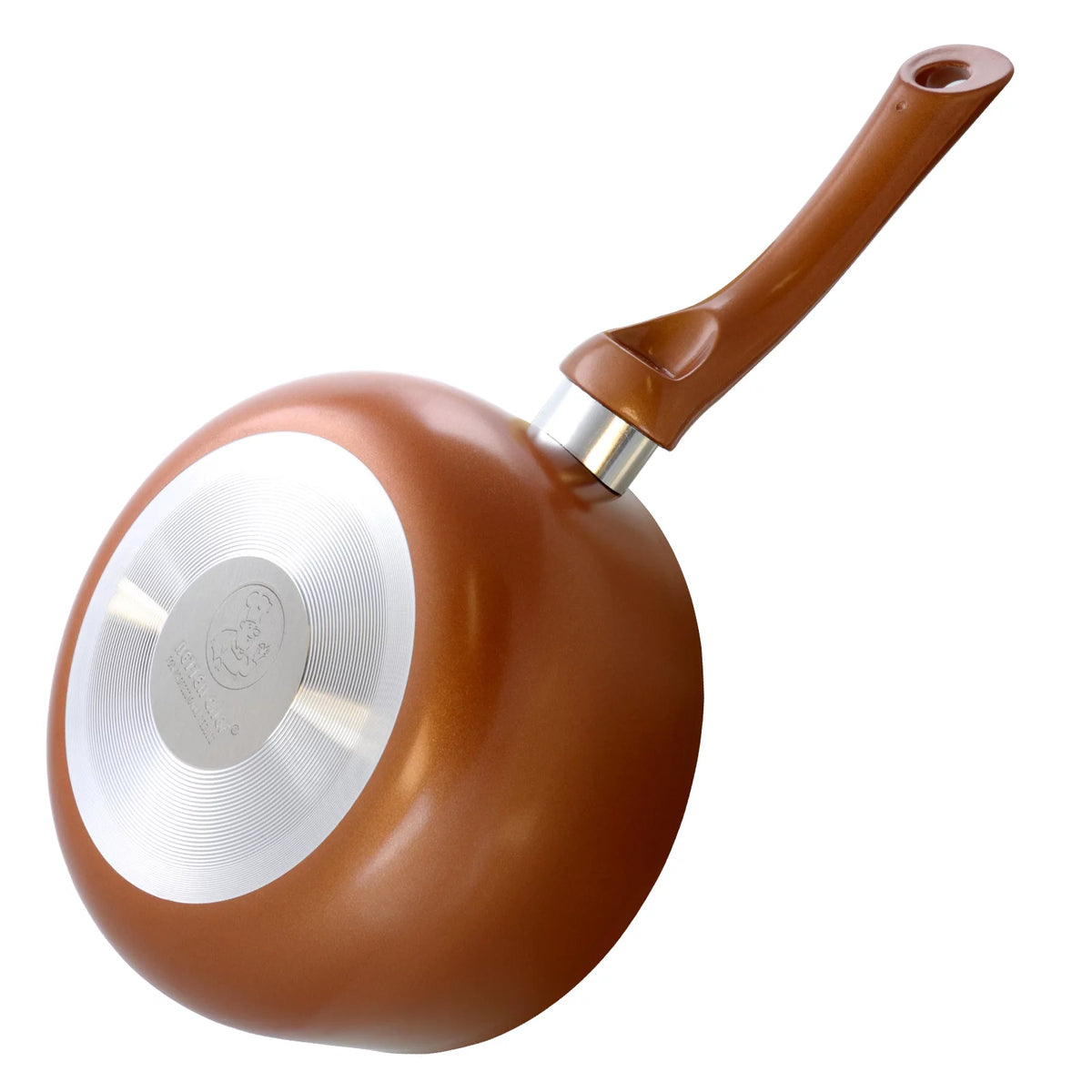 1.5 Qt. Copper Colored Ceramic Coated Saucepan with Glass Lid P860936