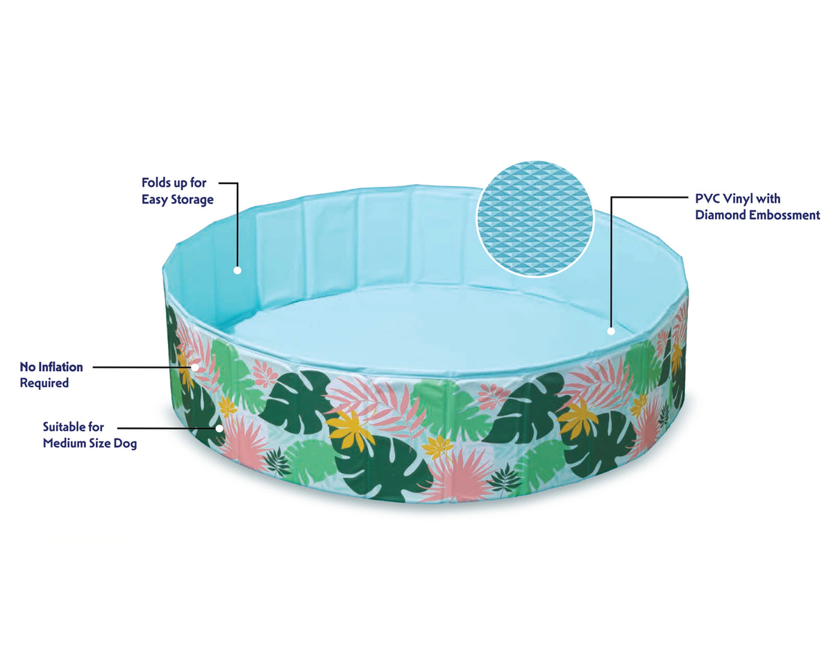 47 Folding Portable Pet and Kiddie Swimming Pool and Bath J798