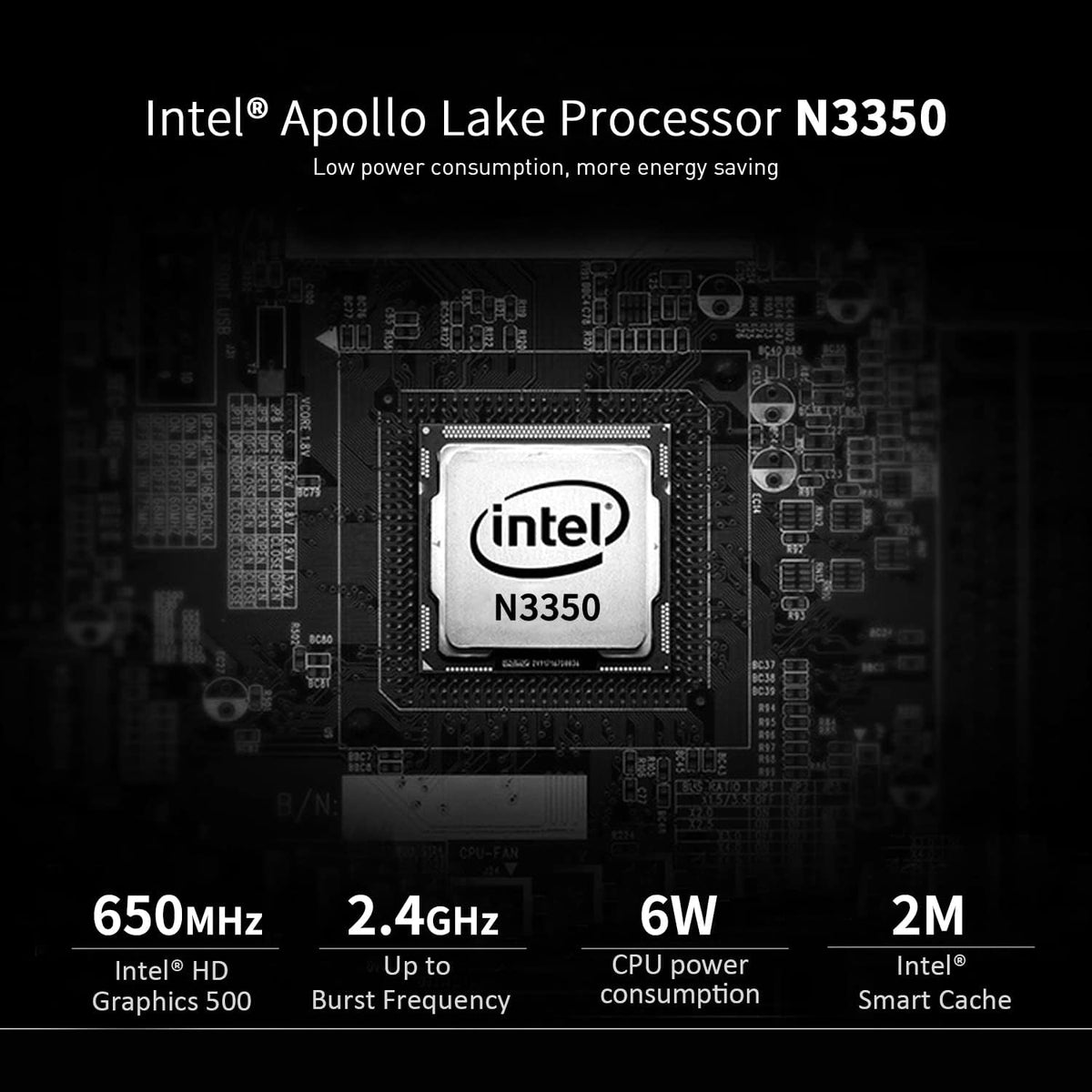 Windows 10 Mini Computer with 4G DDR and 64G eMMC P811425