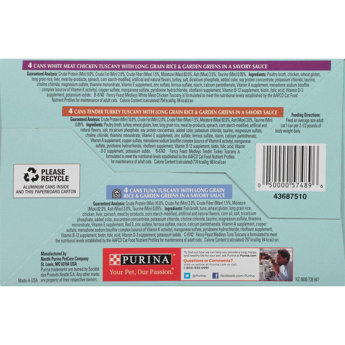 Wet Cat Food Variety Pack T809