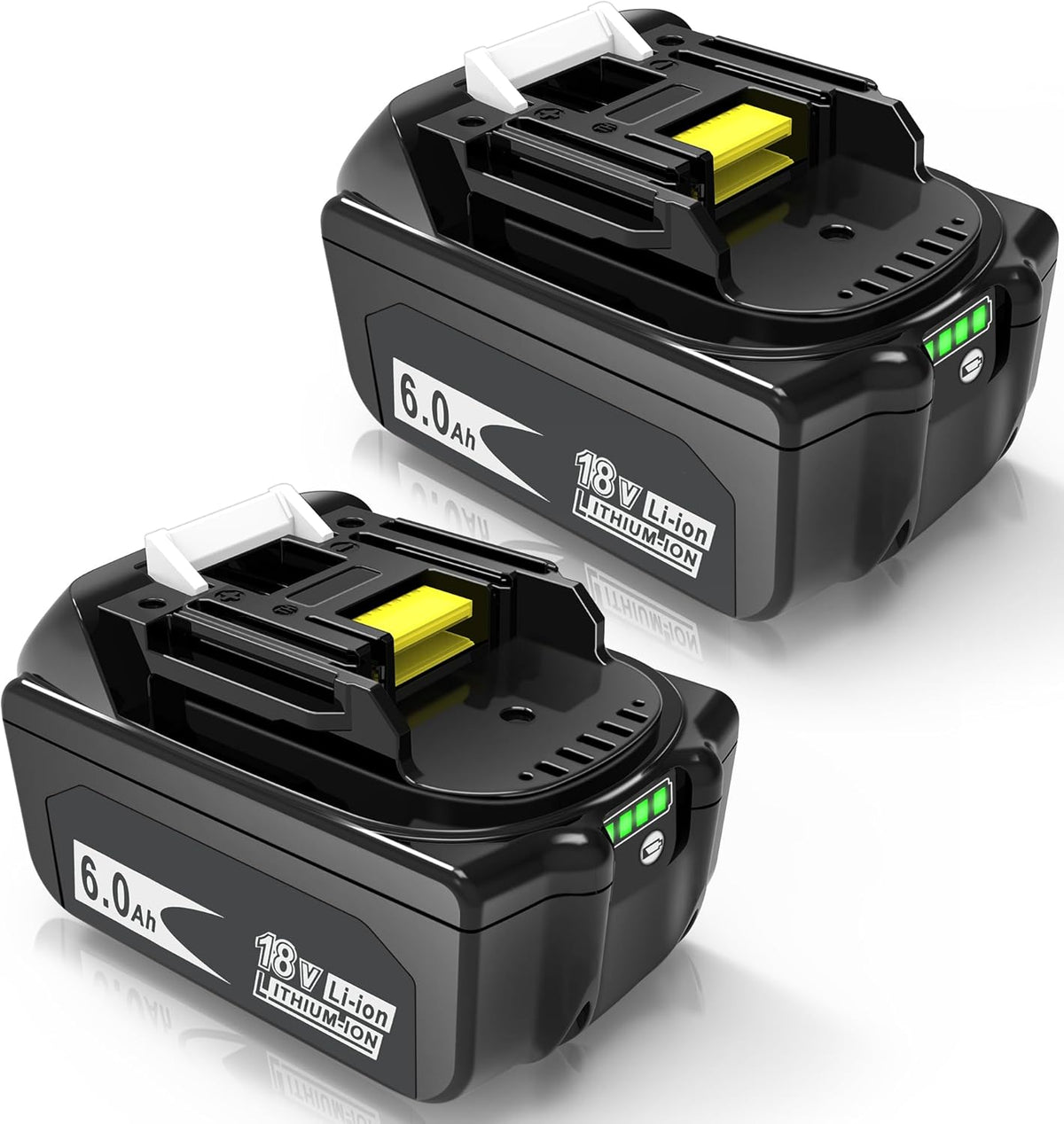 2 Packs 6.0Ah 18 Volt Battery Replacement with LED Indicator M69987
