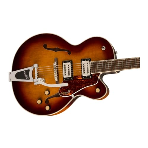 Havana Burst Hollowbody Electric Guitar with Bigsby A8639