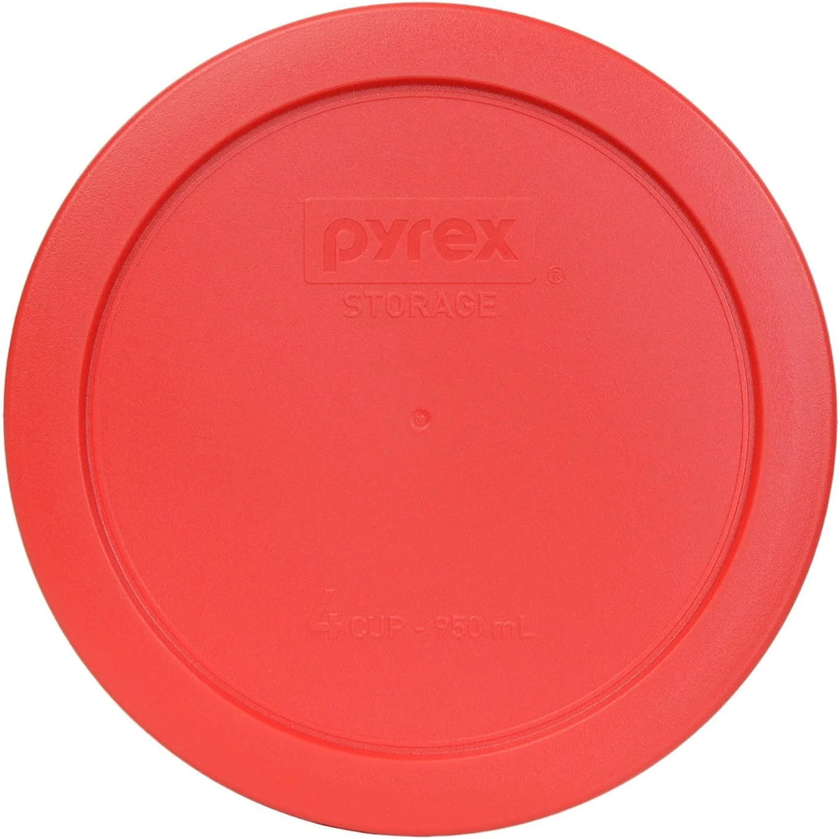 4-Cup Red Plastic Food Storage Lid 6 Pack C183757