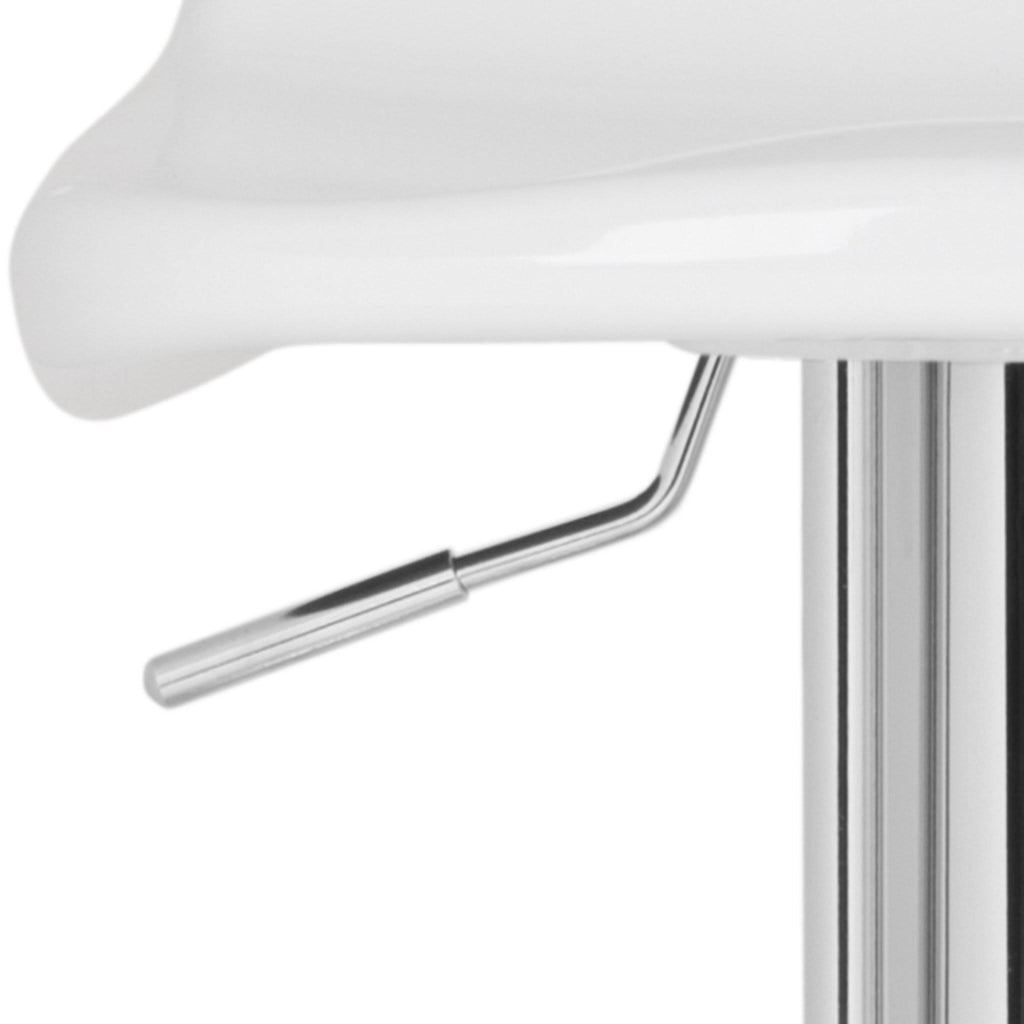 White Swivel Bar Stool T4583