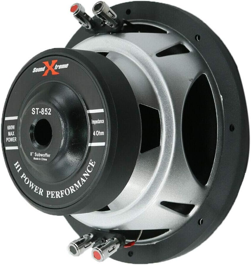 2X 8 Inch 1200 Watts Max Power Car Audio Subwoofer Dual 4 Ohm Voice Coil Pack of 2 Q1175