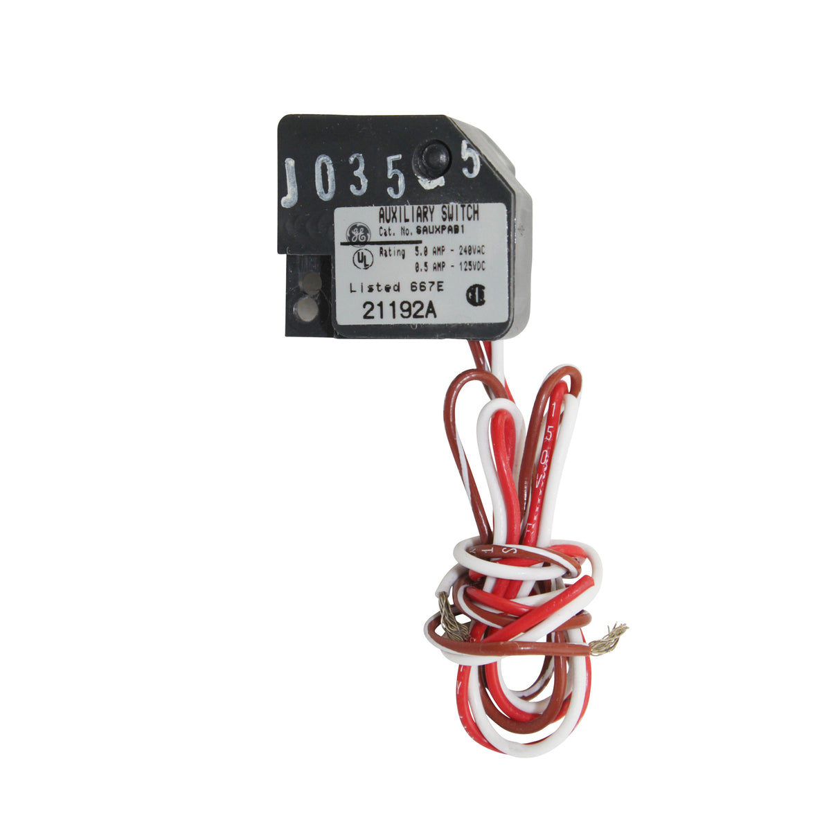 Auxiliary Switch; 5 Amp At 240 Volt Ac, 0.5 Amp At 125 Volt Dc R9969