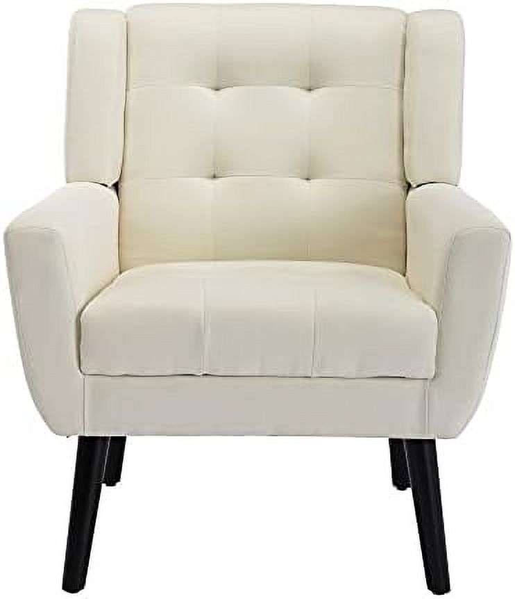 Yellow Upholstered Fabric Accent Chair with Arms E9546