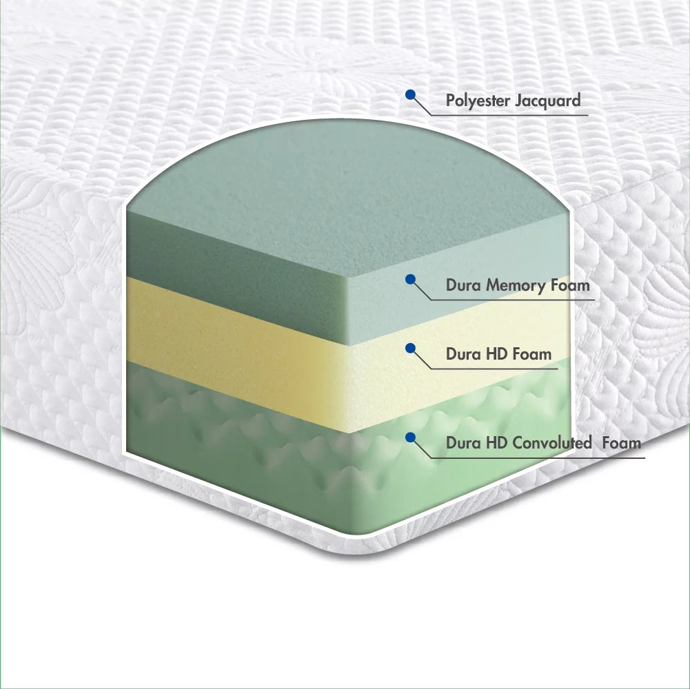 6'' Gel Memory Foam Mattress Queen Size Z380