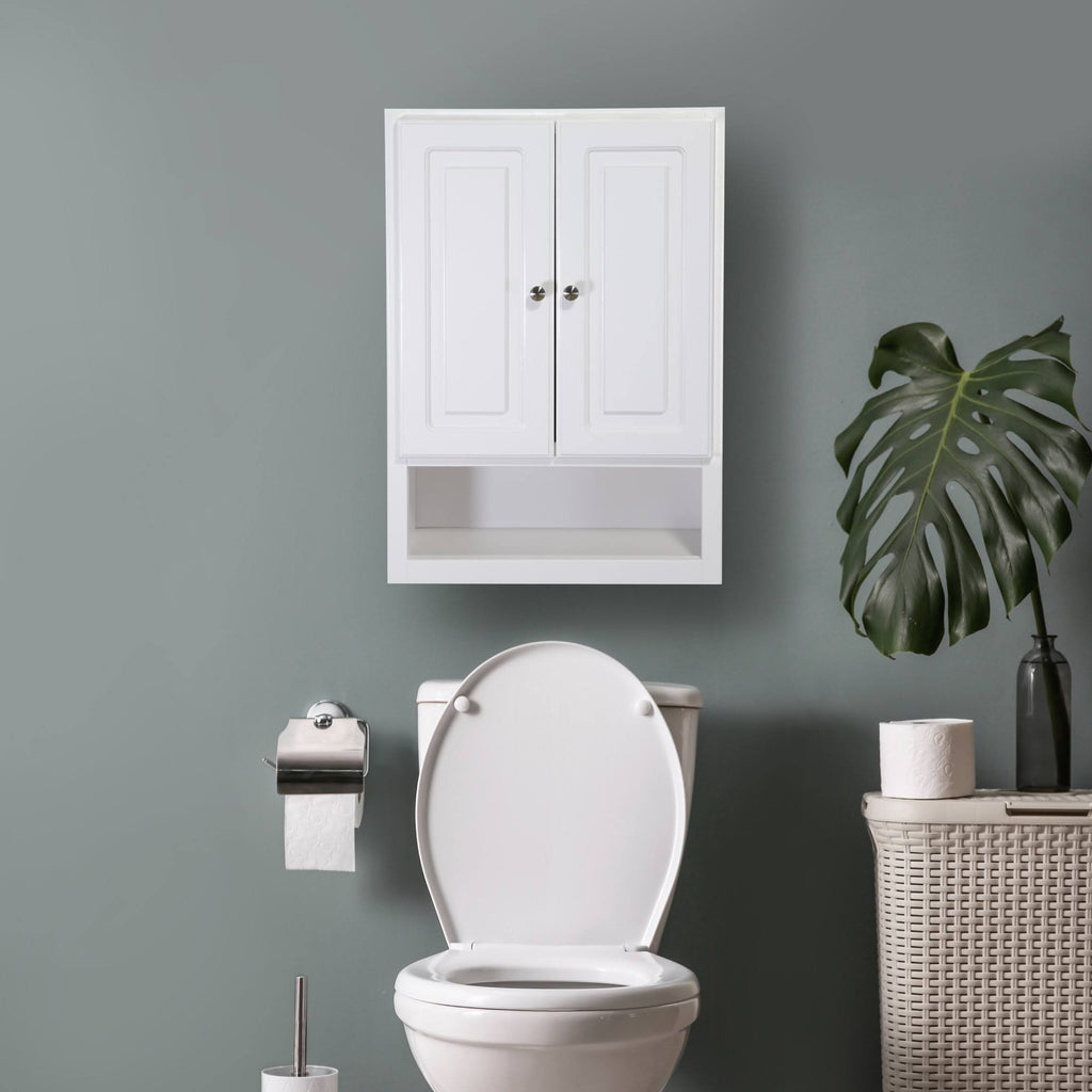 2-Door 21 in. Bathroom Wall Cabinet in White I4120