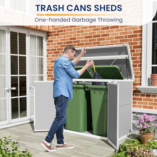 41 Cu Ft Outdoor Resin Storage Shed with Floor F758654