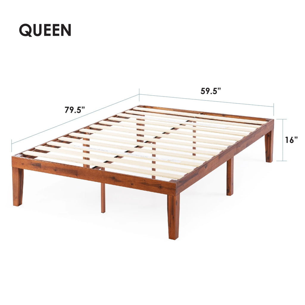 Queen Solid Wood Platform Bed Frame O46770