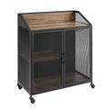 Industrial Bar Cabinet with Wheels M80691