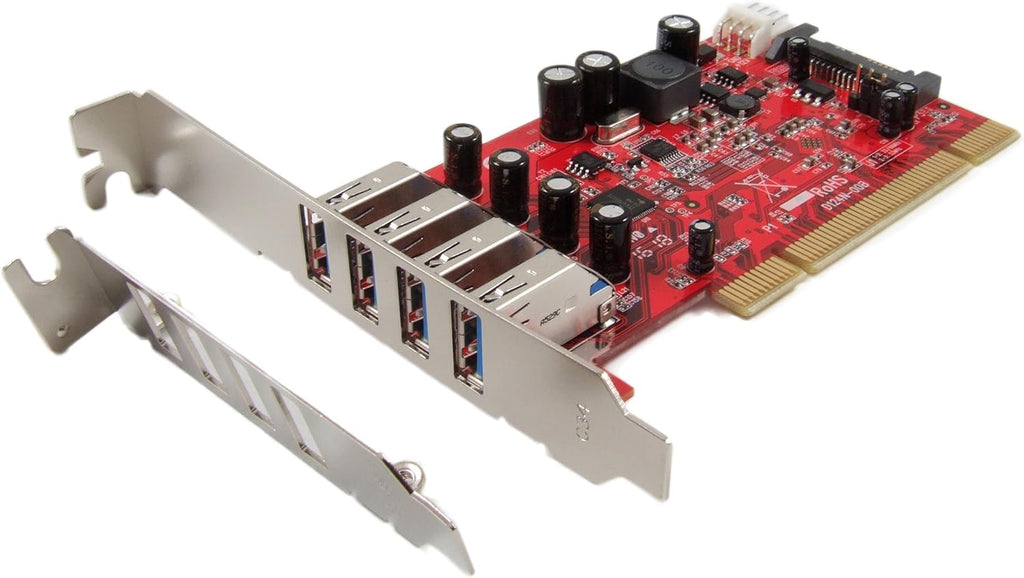 USB 3.0 4-Port Low Profile PCI Host Adapter Card S768111
