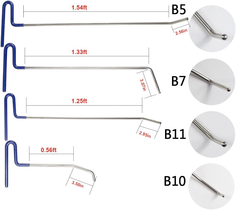 Dent Repair Kit 9Pcs with Air Wedge Alignment Tool V847