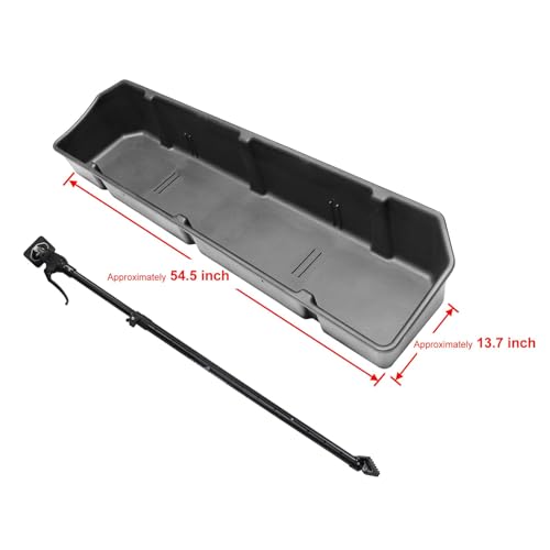 Full Size Truck Bed Storage Cargo Organizer with Adjustable Bar J805