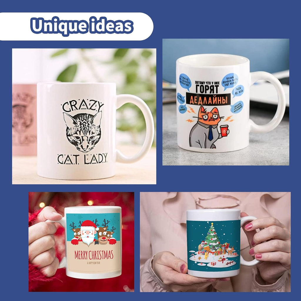 Auto Tumbler Heat Press Machine with 12pack Sublimation Mugs Blanks 11 oz E51372