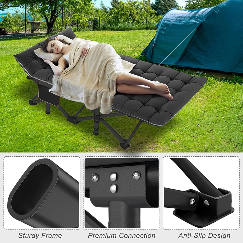 Folding Cot with 3.3 Inch Mattress and Carry Bag S939994