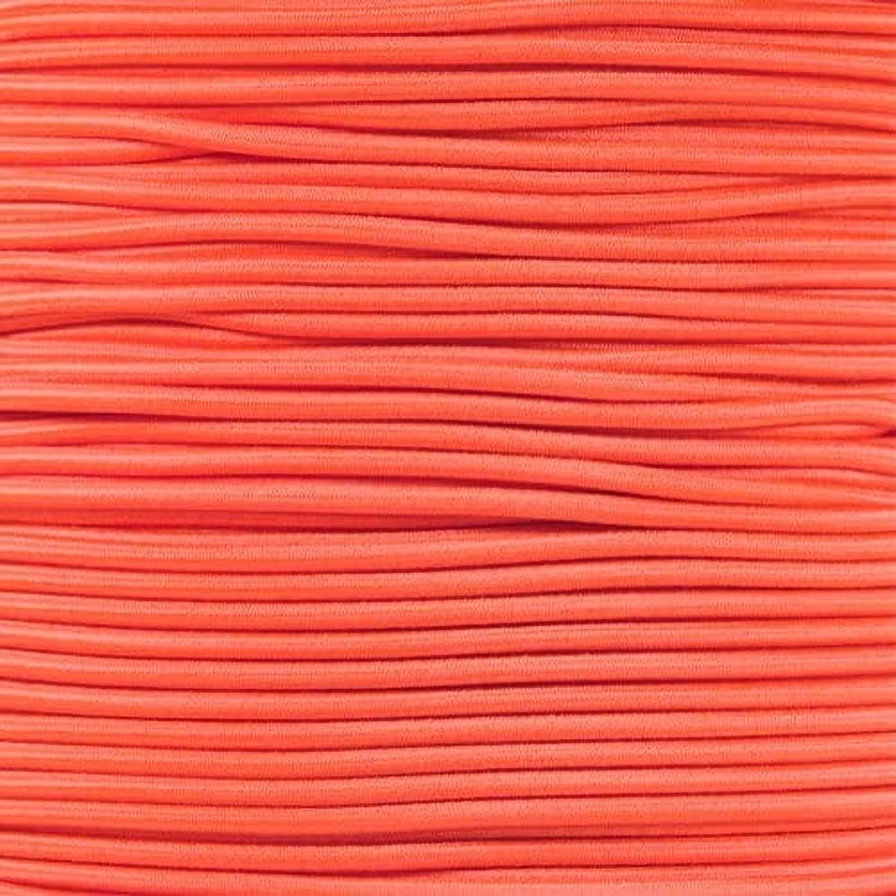 Neon Orange Nylon Shock Cord (1/8 Inch x 25 Feet) I39588