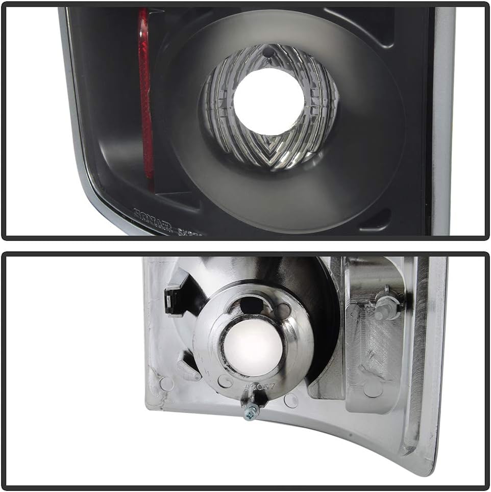 Black Tail Lights Brake Lamps Pair Set E46258