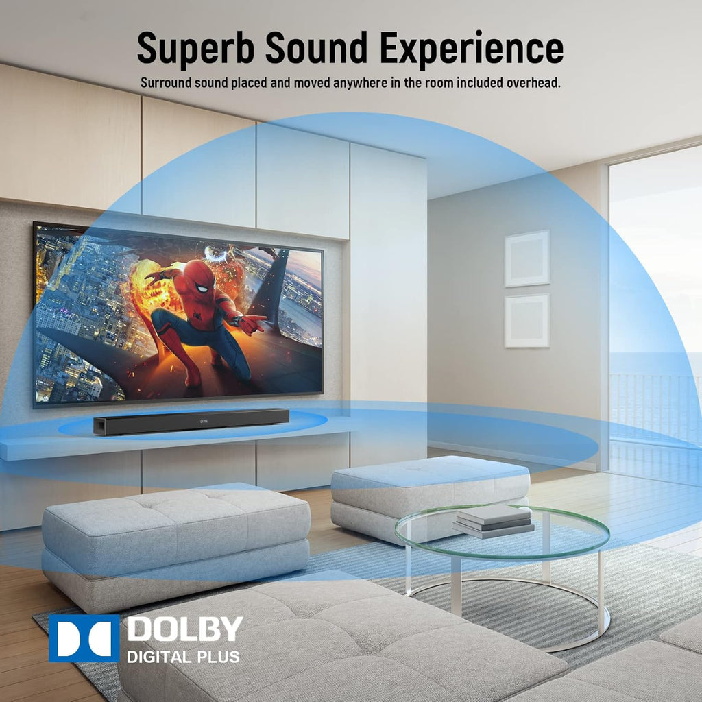 Black 2.1CH Sound Bar with Dual Subwoofers Z582912