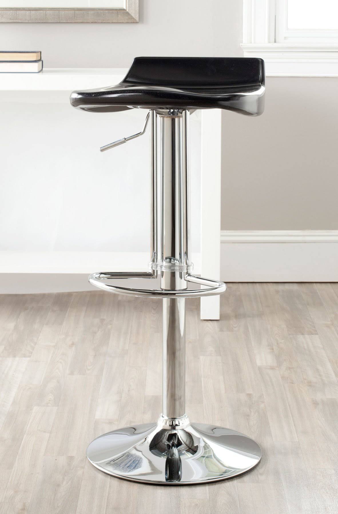White Swivel Bar Stool T4583