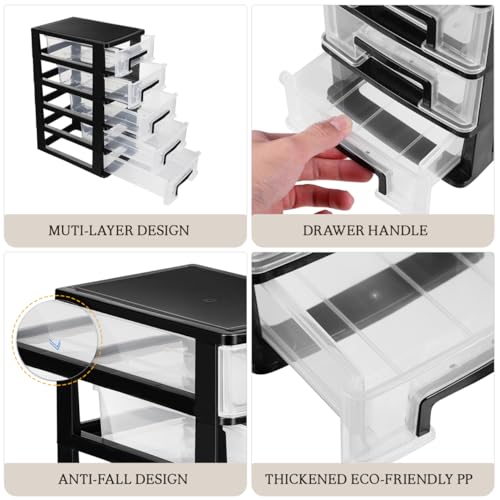 4 Drawer Plastic Desk Organizer K906