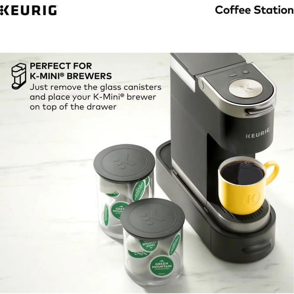 Black Ground Coffee & K-Cup Pod Storage Unit X748624
