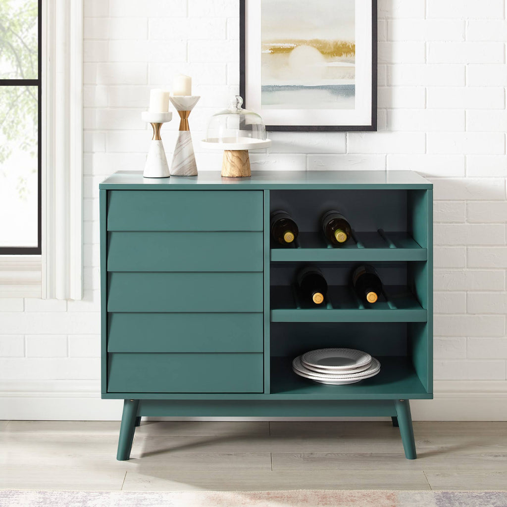 Dark Teal Bar Cabinet W968