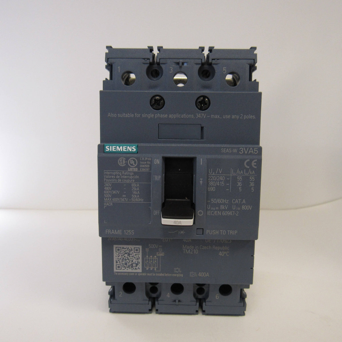 70A 3 Pole 480V Circuit Breaker G47219