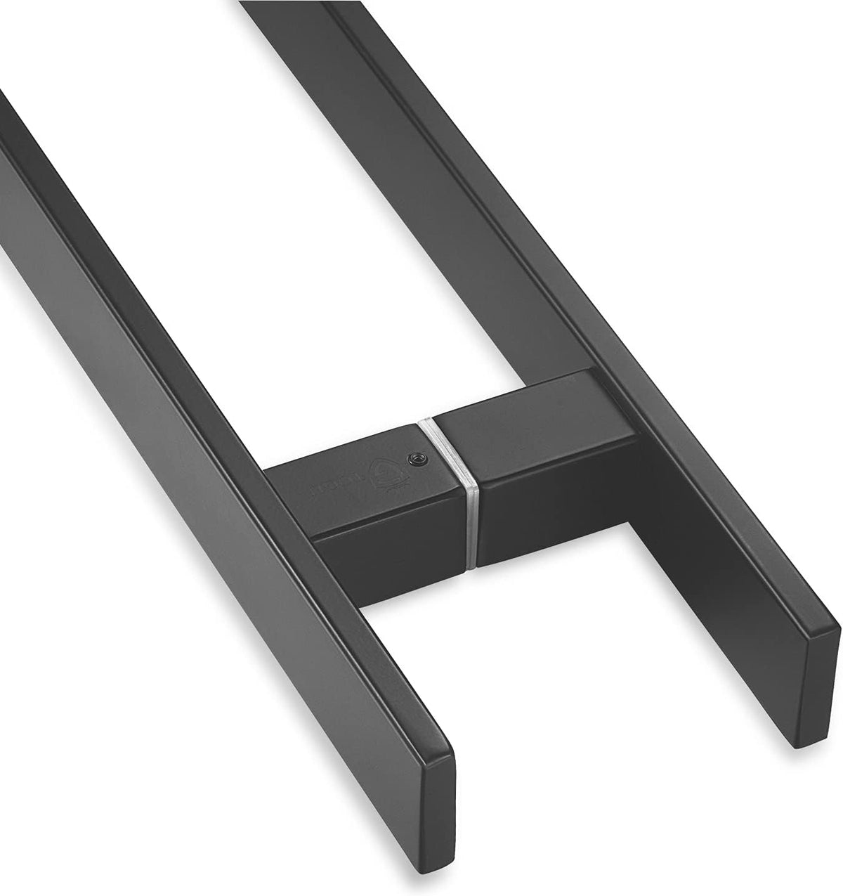18 inches Solid Stainless Steel Push Pull Door Handle, Matte Black, Pack of 2 W358726