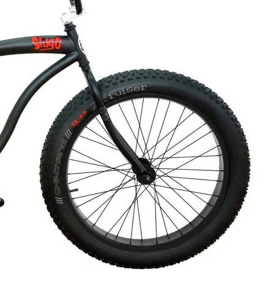 26 Beach Cruiser Coaster Brake Single Speed Matt Black R565751