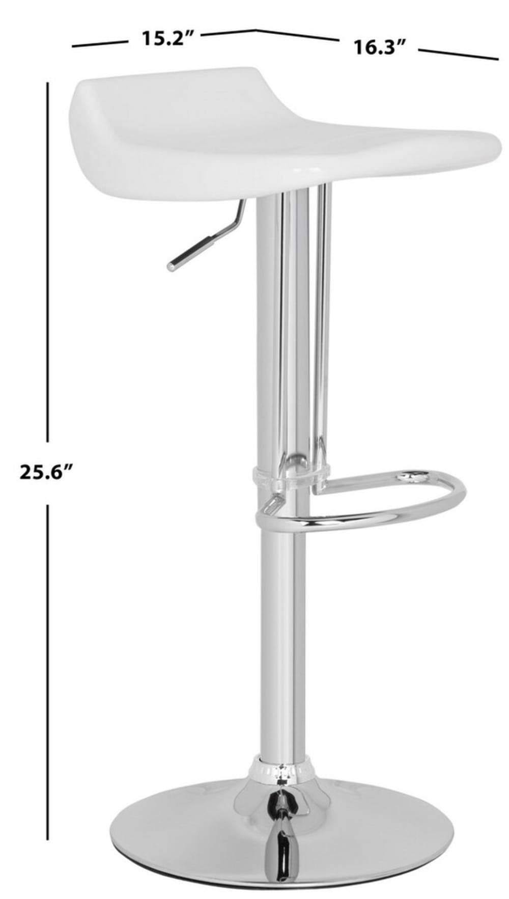 White Swivel Bar Stool T4583