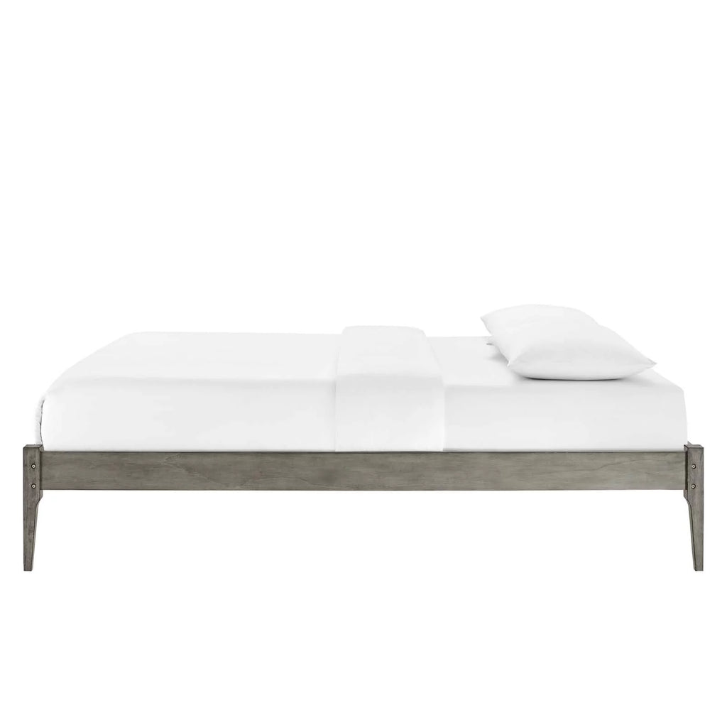 Twin Size Wood Platform Bed Frame I53884