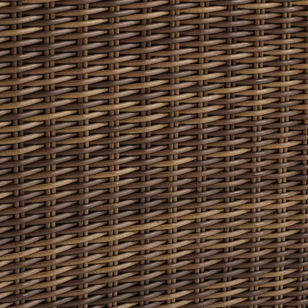 Brown Wicker Rattan Patio End Table C904578
