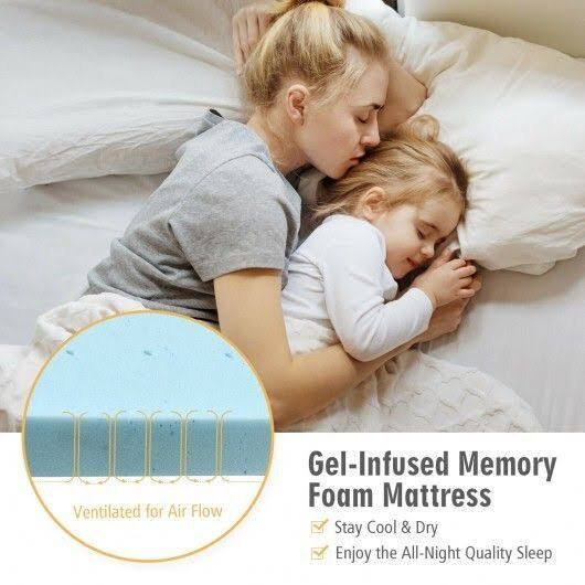 Queen Size Gel Memory Foam Mattress Topper M643