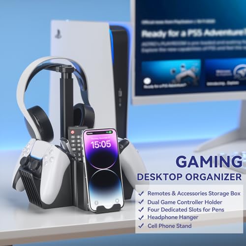 Controller Holder with Headphone Stand and Phone Holder G7929