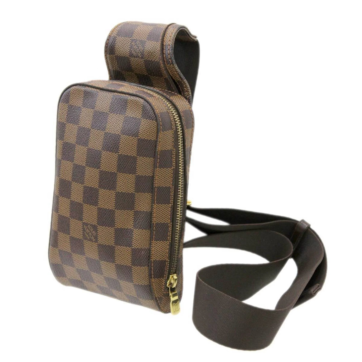Pre-Owned Damier Ebene Waist Pouch Body Bag Y49668